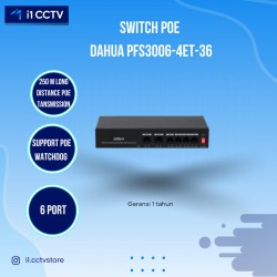 SWITCH POE DAHUA 4+2 PORT...